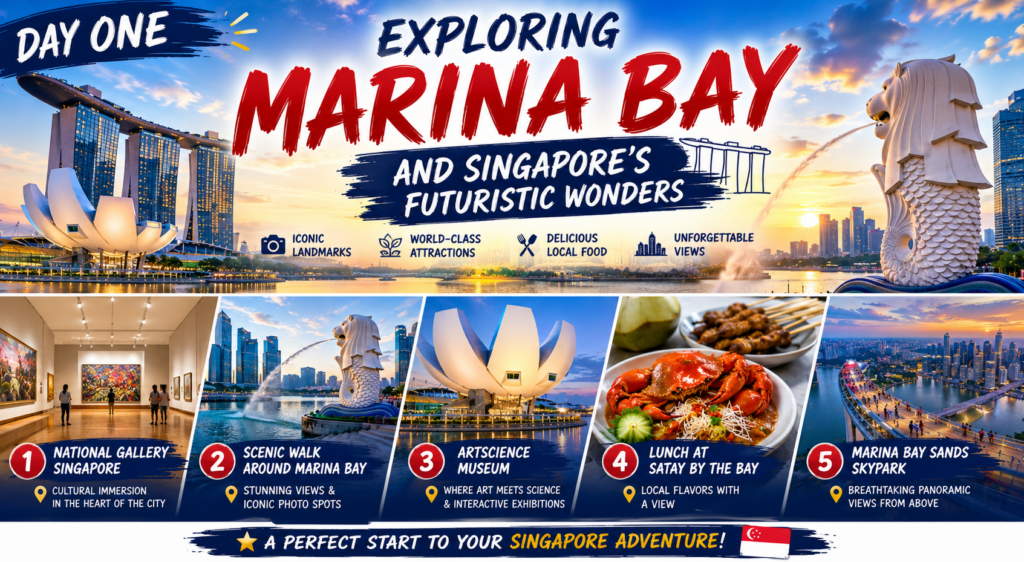 Day One Exploring Marina Bay And Singapore's Futuristic Wonders
