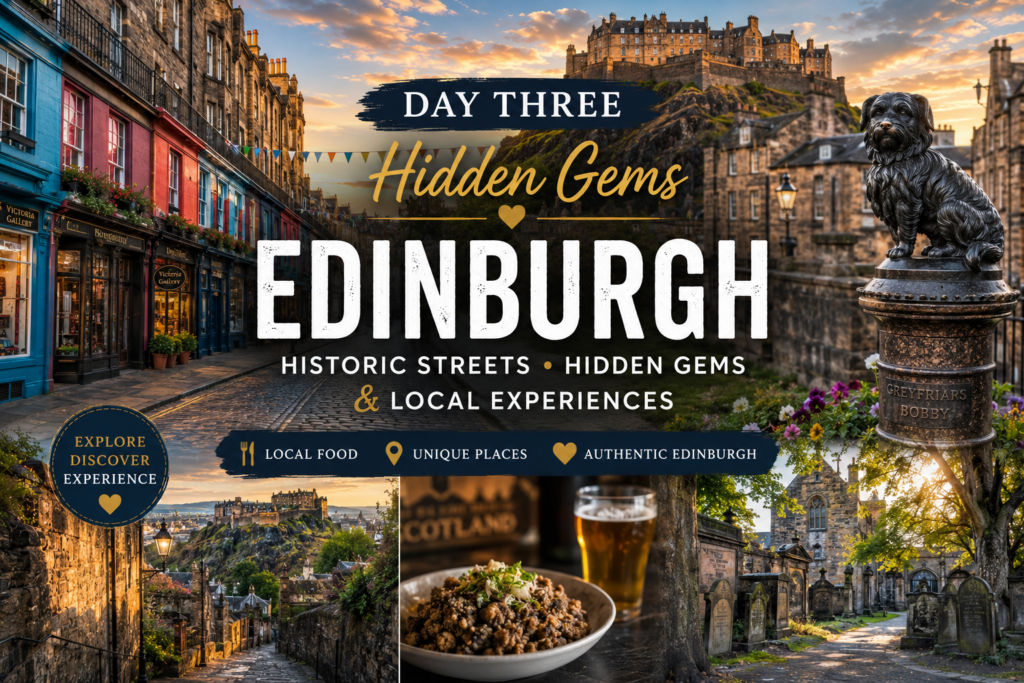Day Three Hidden Gems Historic Streets And Edinburgh's Best Local Experiences
