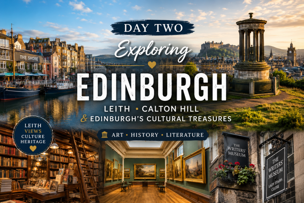 Day Two Exploring Leith Calton Hill And Edinburgh's Cultural Treasures