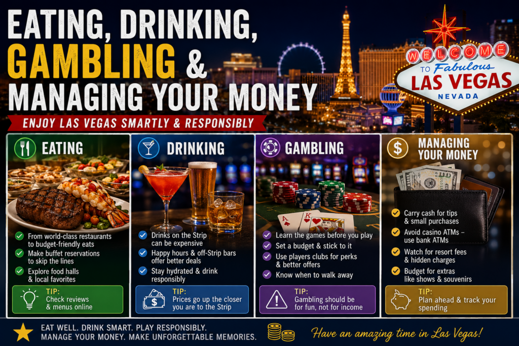 Eating Drinking Gambling And Managing Your Money