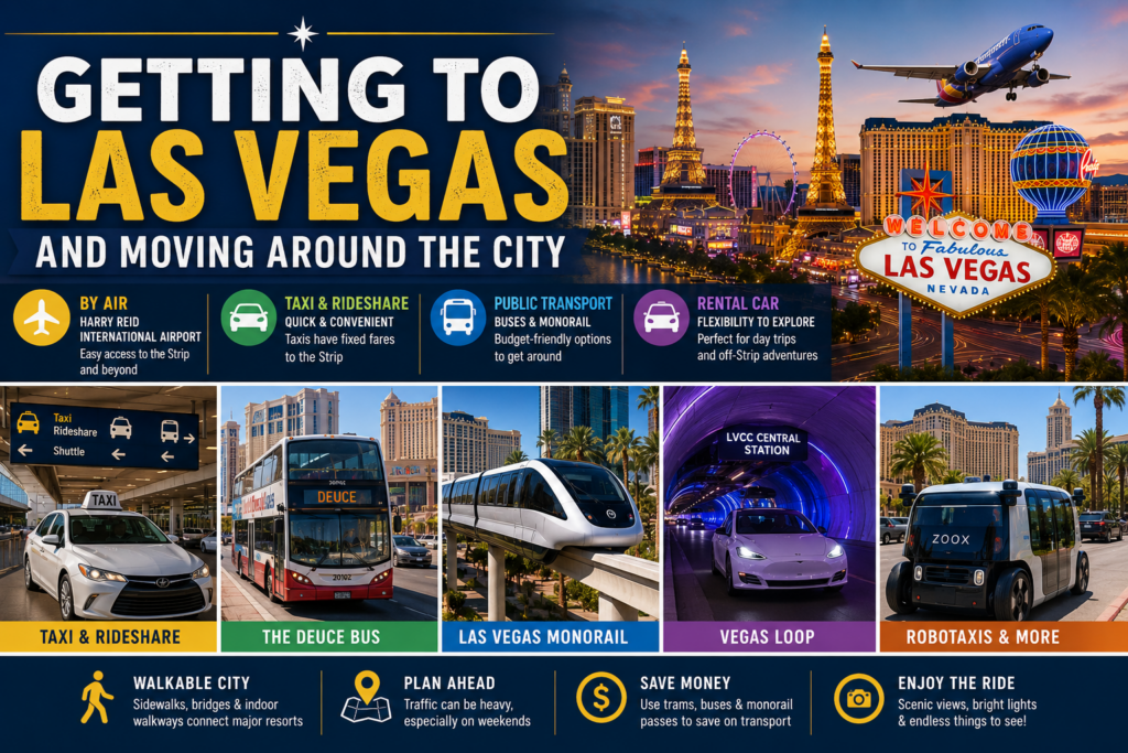 Getting To Las Vegas And Moving Around The City