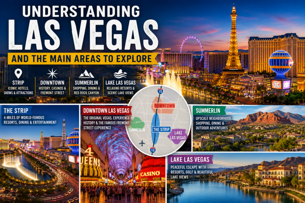 Understanding Las Vegas And The Main Areas To Explore