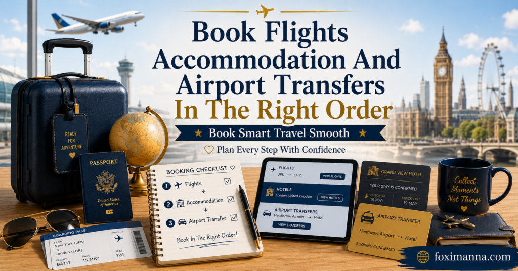 Book Flights Accommodation And Airport Transfers In The Right Order