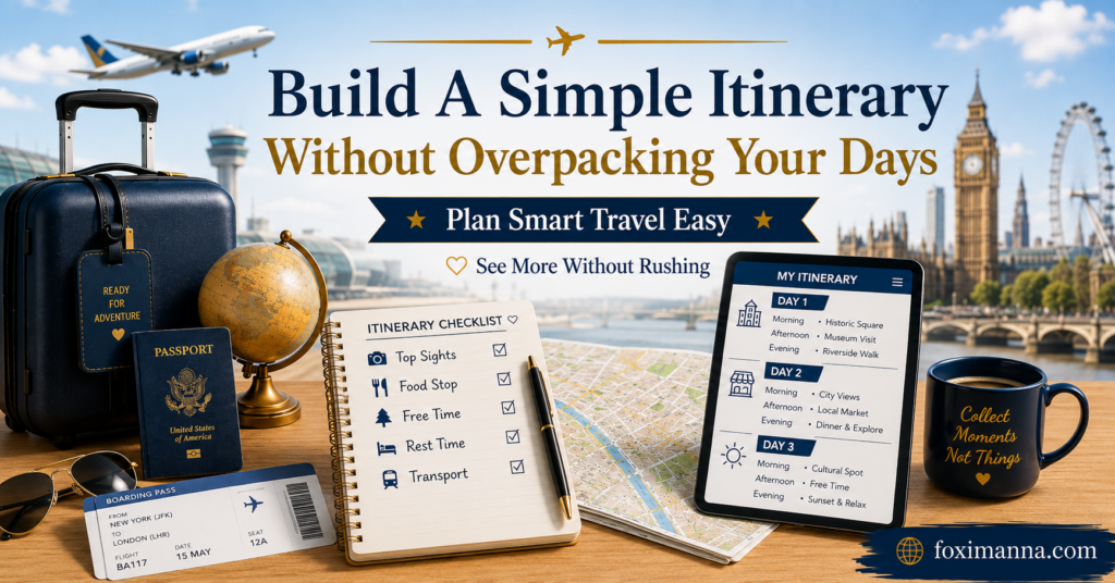 Build A Simple Itinerary Without Overpacking Your Days