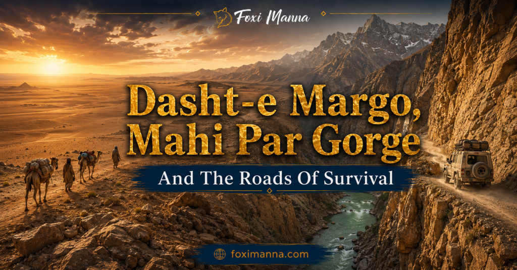 Dasht-e Margo, Mahi Par Gorge And The Roads Of Survival