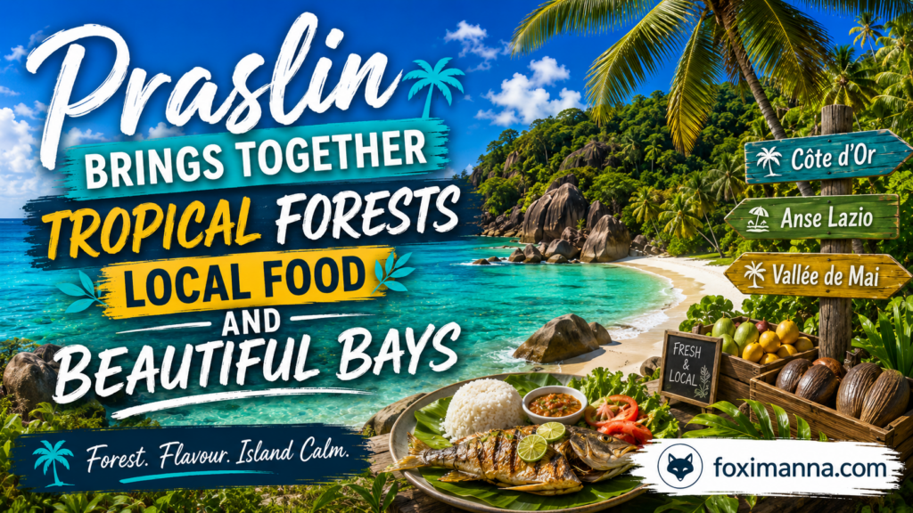 Praslin Brings Together Tropical Forests Local Food And Beautiful Bays